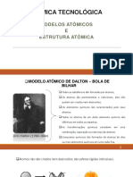 Quitec - Aula 1 - Química Tecnológica - Modelo Atômico