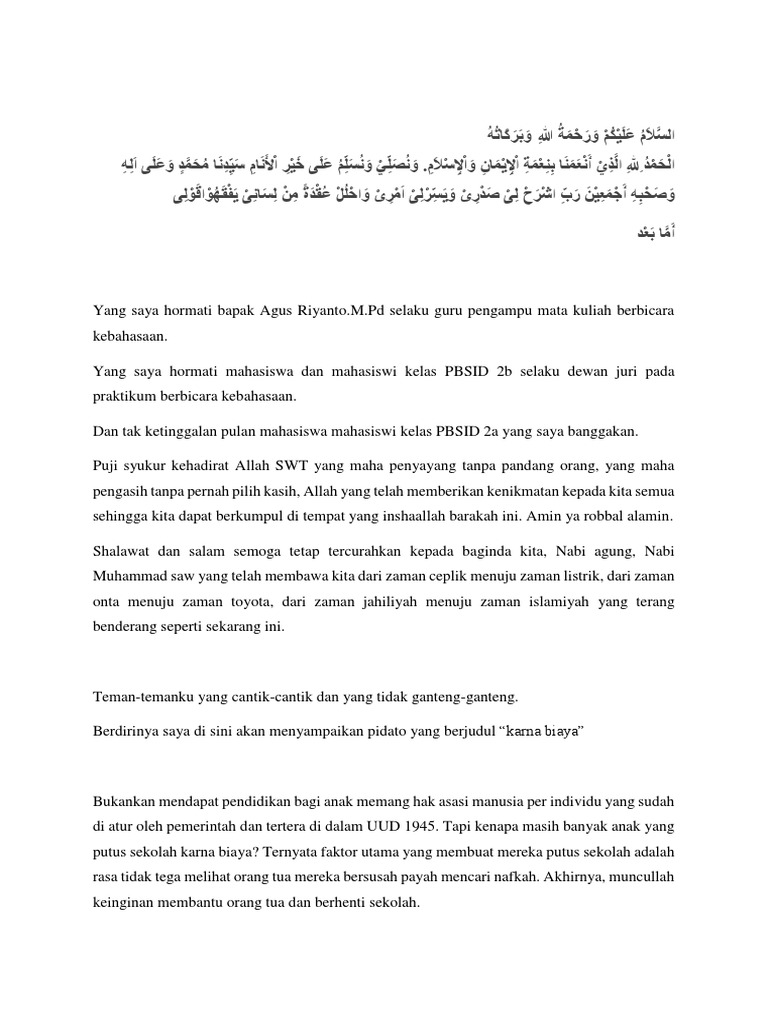 Teks Ceramah Lucu Bikin Ngakak Brainly