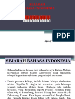 Sejarah Bahasa Indonesia Agung
