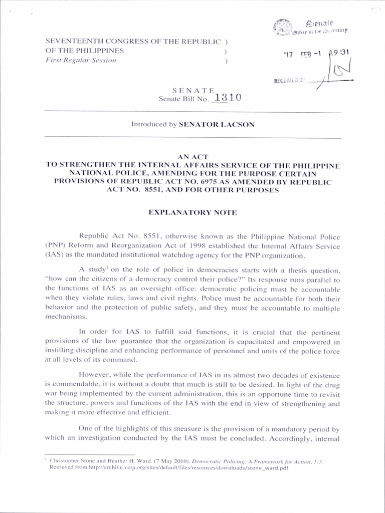 Strengthening PNP Internal Affairs Service | PDF | Inspector | Prosecutor