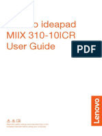 Lenovo Ideapad MIIX 310-10ICR User Guide