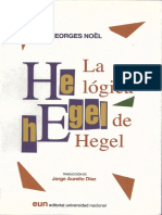 Nöel, George - La Lógica de Hegel (1933)
