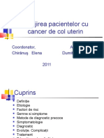 209087609 Ingrijirea Pacientului Cu Cancer de Col Uterin Ppt