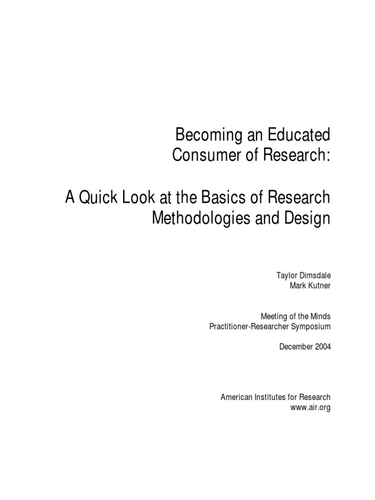 Research Methodology Download Free Pdf Experiment Methodology