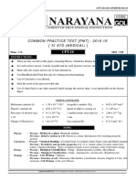 Narayana Class XI CPT Question Paper