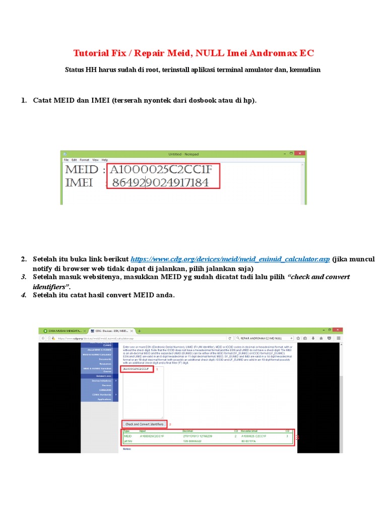 Tutor Fix Meid N_ Imei Ec