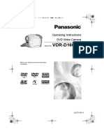 PANASONIC VDR-D160 Video Camera-English