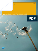 Upgrade Guide For SAP S/4HANA 1610: Document Version: 1.0 - 2016-10-31