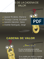 La Cadena de Valor