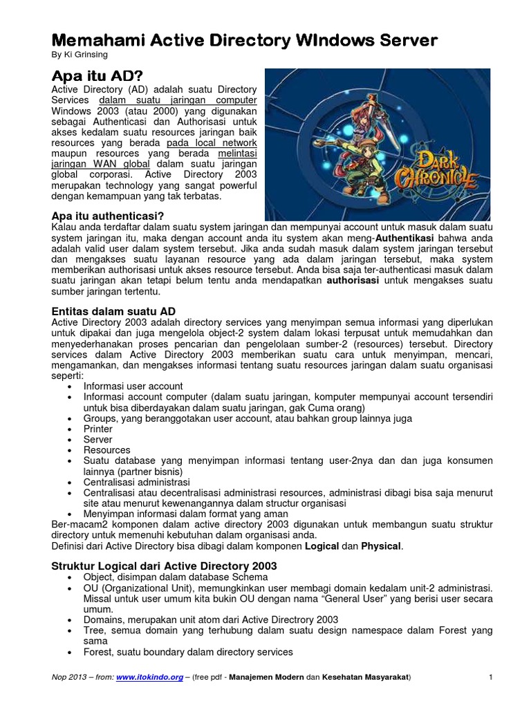 Memahami Active Directory WIndows Server - Ki Grinsing PDF | PDF | Komputer