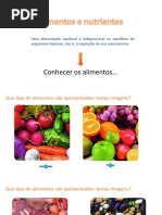Aula Alimentos Nutrientes Funções