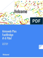 Aimsweb Fastbridge Follow Up Meeting