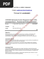 COIT20263 Information Security Management - Assignment 2