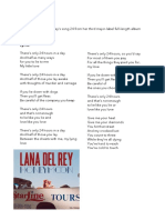 Lana Del Rey - 24 Lyrics