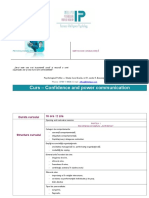 Structura Curs - Confidence &Power Communication