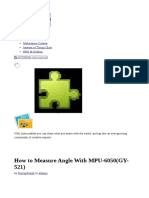 How To Measure Angle With MPU-6050 (GY-521)