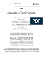 Clinical Usefulness of Observational Assessment in the Diagnosis of DBD and ADHD