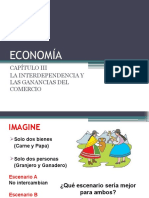 Interdependencia y ganancias del comercio gracias a la especialización y ventaja comparativa