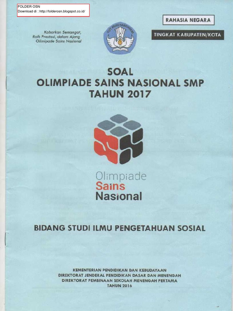 Soal Osn Ips Smp Guru Paud