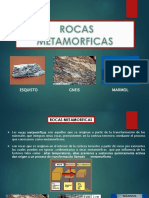 Rocas metamórficas: esquisto, gneis y mármol