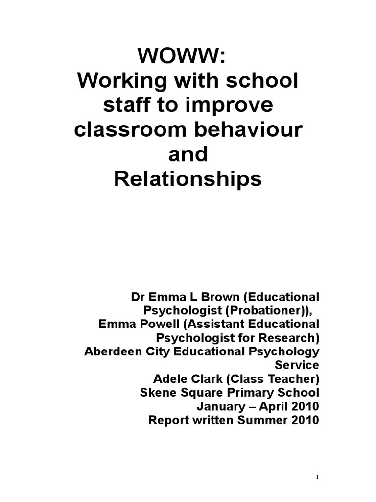 Woww | PDF | Teachers | Inclusion (Education)