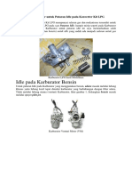 Modifikasi Karburator Untuk Putaran Idle Pada Konverter Kit LPG