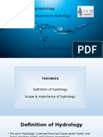 1-Introduction To Hydrology