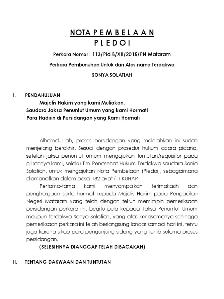 Cth Nota P E M B E L A A N 01