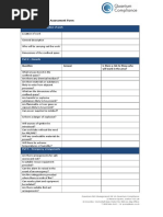 Confined Spaces Risk Assessment Form