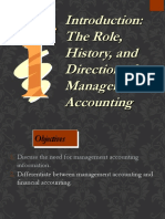 Introduction Management Accounting - CHPT 1,2
