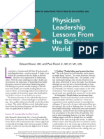 Physician leadership lessons from the business world