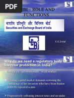 SEBI Role and Functions