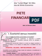 piete financiare