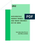 R.A. 9262 Violence Against Women and Children With I.R.R.