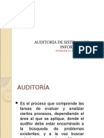 Auditoría de Sistemas de Información - Introducción - Parte I