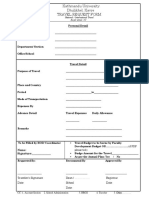 Travel Request Form: National / International Travel As Per Annex 3.2