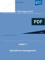 Operations Management Key Questions