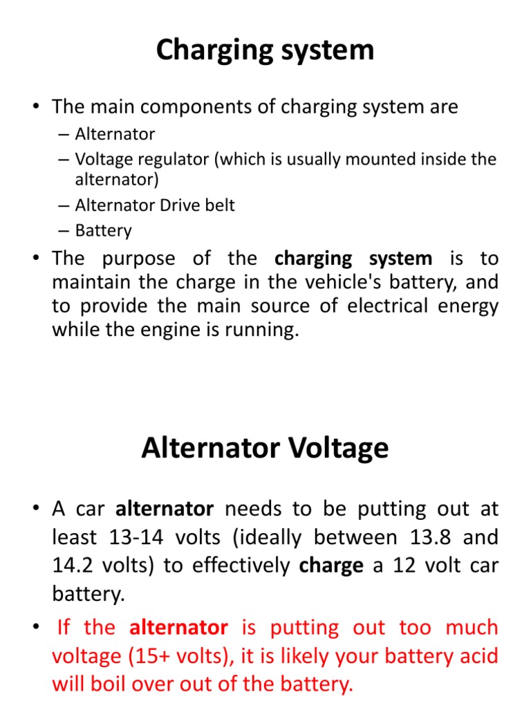 Charging System | PDF | Battery (Electricity) | Battery Charger