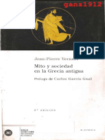 ENSAYO - Vernant, Jean-Pierre - Mito y Sociedad en La Grecia Antigua [Por Ganz1912]