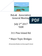 BaLak Association Meeting