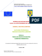 Tehnologii Specifice in Industria Alimentara Fermentativa