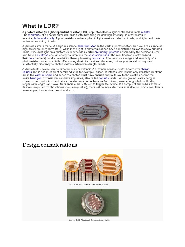 What Is Ldr Pdf Equipment Electromagnetic Radiation