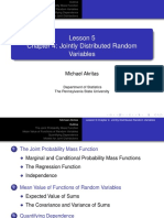 Lesson 5 Chapter 4: Jointly Distributed Random Variables: Michael Akritas