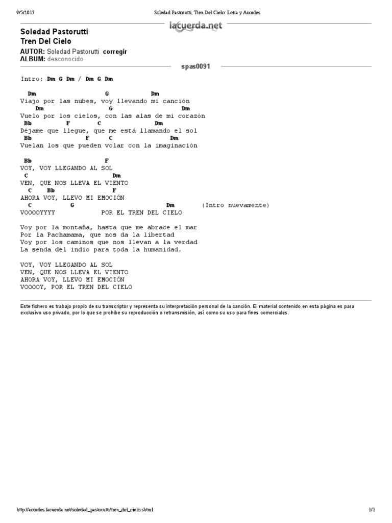 Soledad Pastorutti, Tren Del Cielo_ Letra y Acordes.pdf