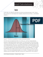 Normal Calculations: Unit 8