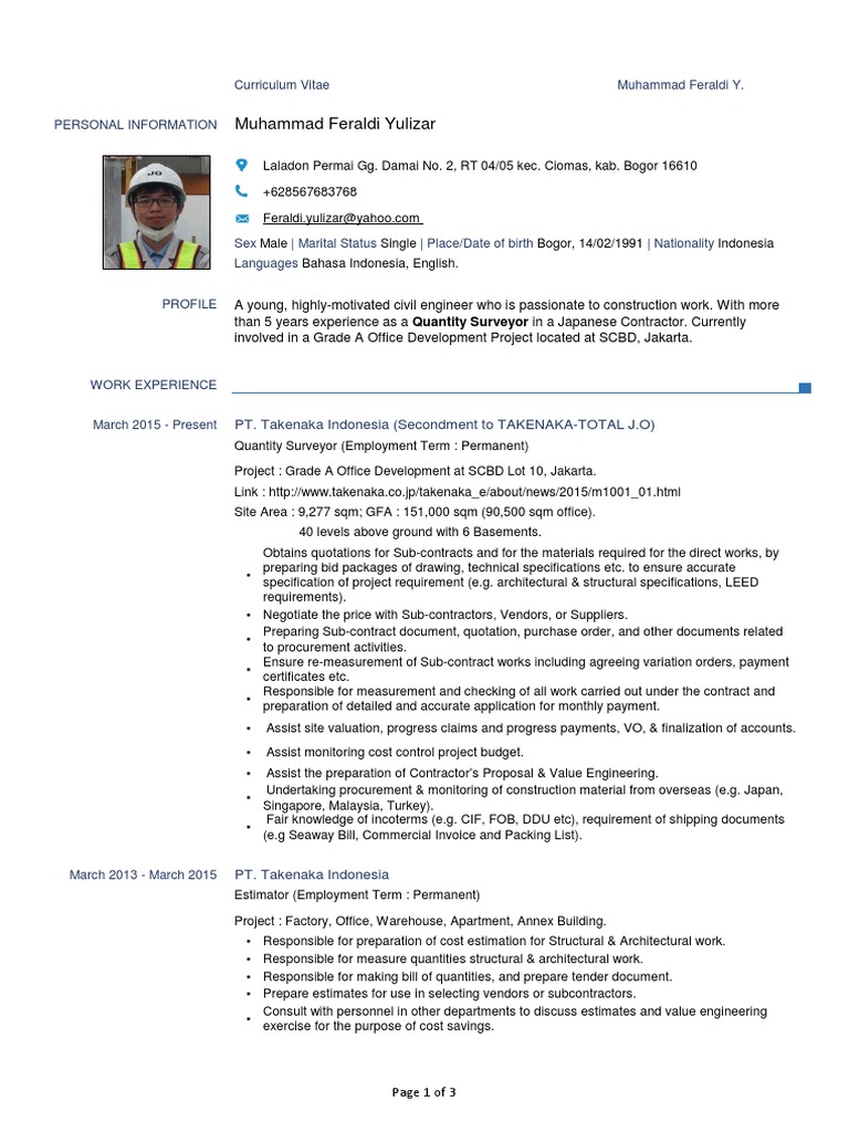 CV2017AldiEN Specification (Technical Standard) General Contractor