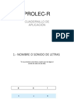 Cuadernillo de aplicación Prolec-R 