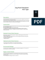 AMF & Synchronizing Panel Datasheet AGC Type: Description
