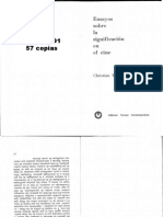 CHRISTIAN METZ Ensayos Sobre La Significación en El Cine