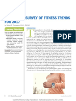 Worldwide Survey of Fitness Trends FOR 2017: Learning Objectives